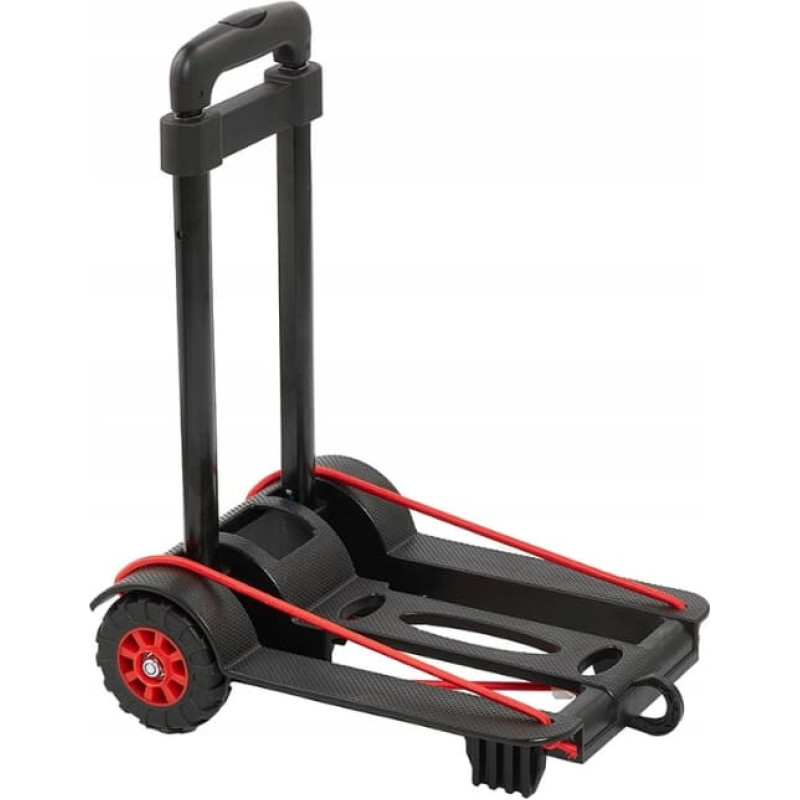 Keeeper Viegli salokami transportē&scaron;anas ratiņi ar kravnesību līdz 50kg Mick 34x24,5x93,5cm melni