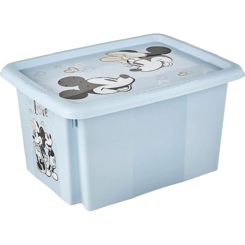 Keeeper Kaste ar vāku 15L Karolina "Mickey Mouse" 38x29,5x20,5cm zila