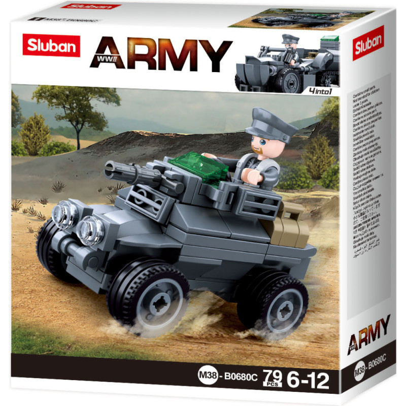 Sluban konstruktors, WWII Bruņuma&scaron;īna, 79 det.