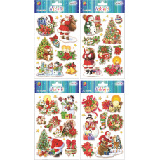 NAKLEJKI ŚWIĄTECZNE 4 WZORY