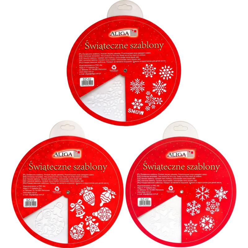 SZABLONY ŚWIĄTECZNE 3 WZORY