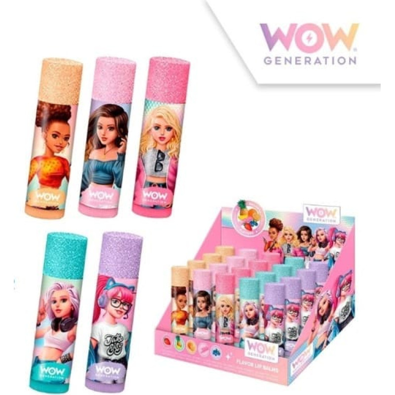 Kids Euroswan - Akcesoria Licencyjne FLAVOURED LIP BALM - WOW GENERATION