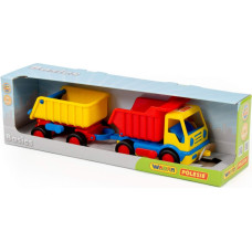 Polesie Pa&scaron;izgāzējs Bazik ar piekabi kastē 47 cm 37664