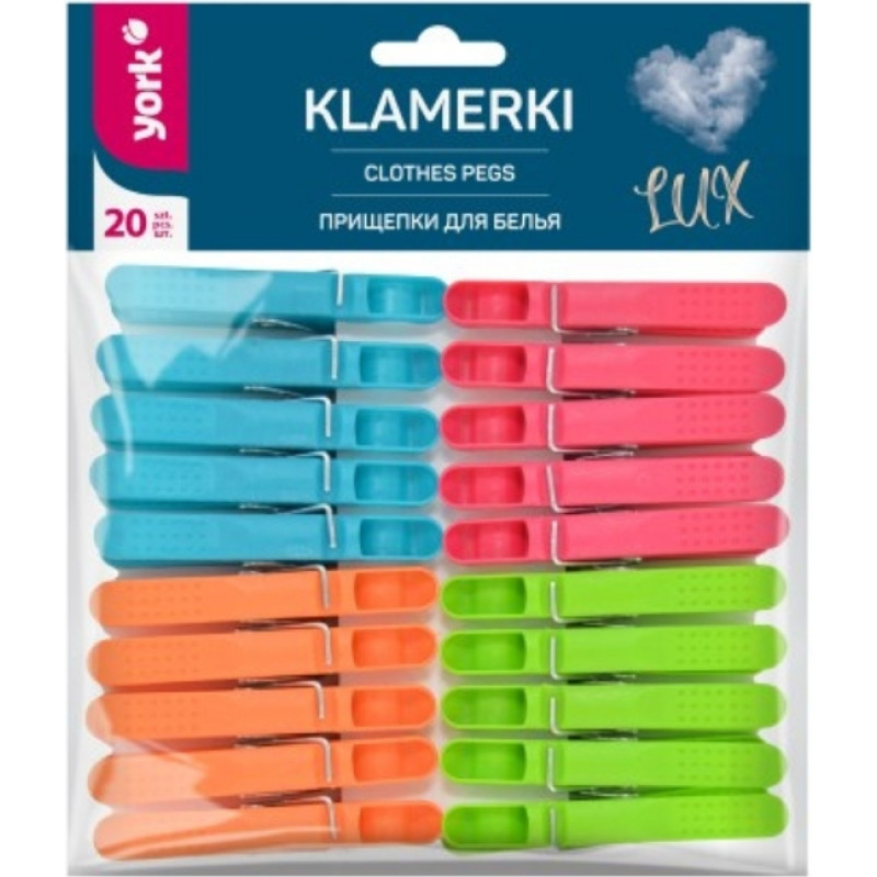 York Veļas knaģi LUX 20 gab.