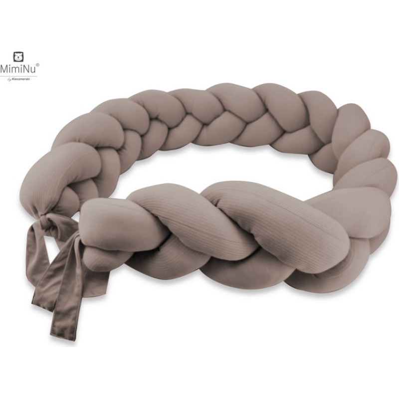Miminu KIECZMERSKI Ochraniacz - warkocz MIMINU SOFT 220-240cm mokka