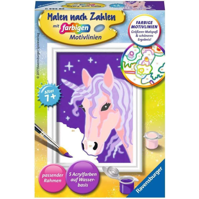 Ravensburger Krāsojamā glezna 12X8,5cm Little Unicorn