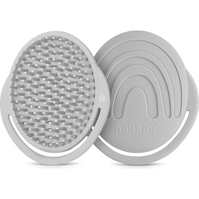 Haakaa Silikona &scaron;ampūna birste Haaka Silicone Shampoo Brush Slate Green