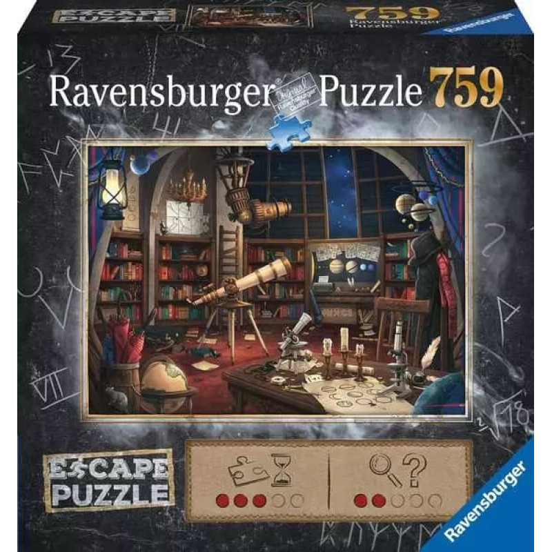 Ravensburger Puzle Escape, 759 detaļas: Observatorija (12+)
