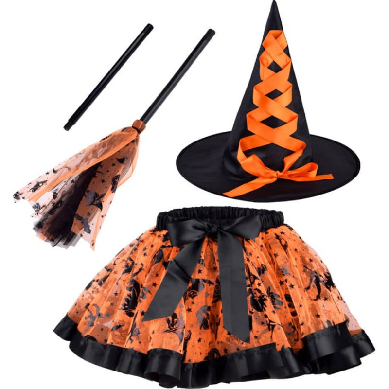 JM- Karnevāla kostīms RAGANIŅA ZA4806 orange-izpārdo&scaron;ana