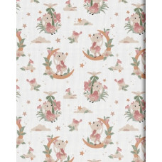 Minikid Autiņ&scaron; marles BUNNY STAR 70x80 cm