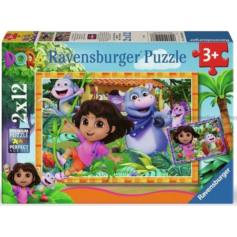 Ravensburger Puzle 2x12 gab. Dora