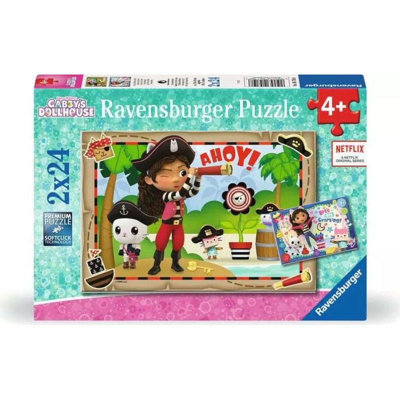 Ravensburger Puzzle Gabbys Dollhouse 2x24pc 5710