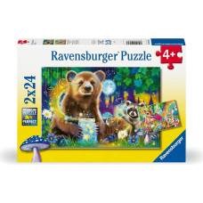Ravensburger Puzle 2x24 gab. Mīļie meža draugi