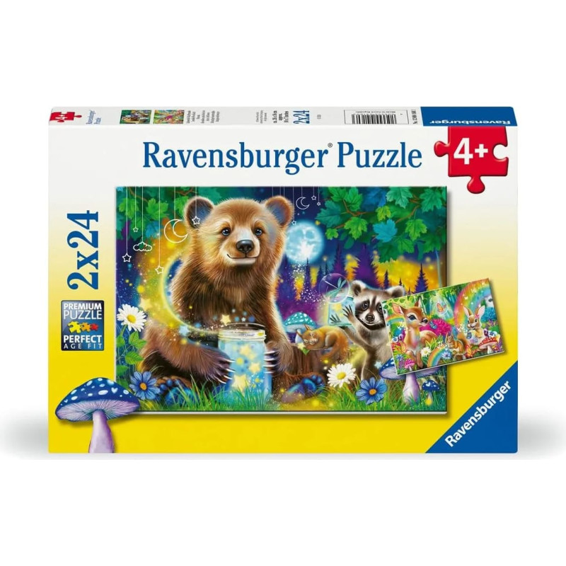 Ravensburger Puzle 2x24 gab. Mīļie meža draugi