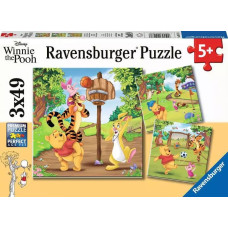 Ravensburger Puzle 3x49 gab. Vinnijs Pūks