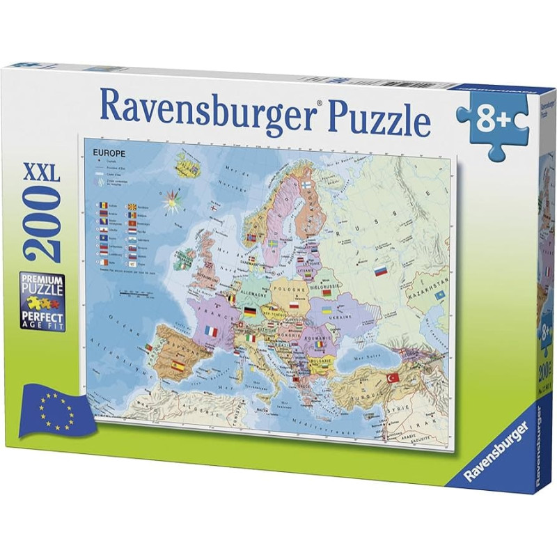 Ravensburger Puzle 200 gab. Politiskā karte