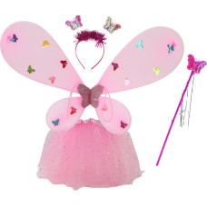 Haldjatiivad, seelik ja aksessuaarid helendav, roosa