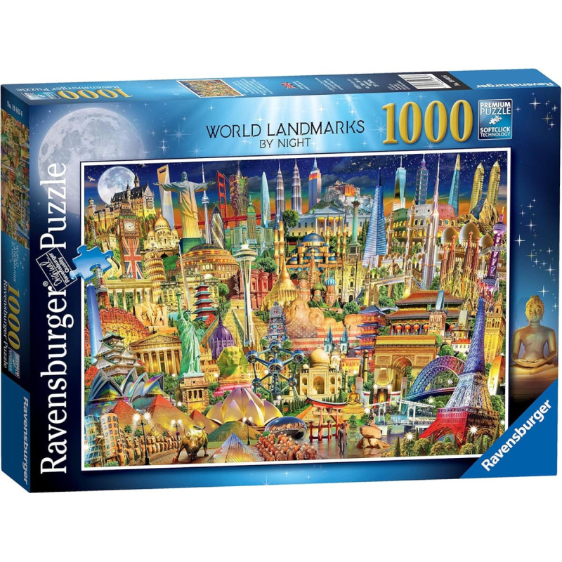 Ravensburger Puzle 1000 Pasaules objekti naktī