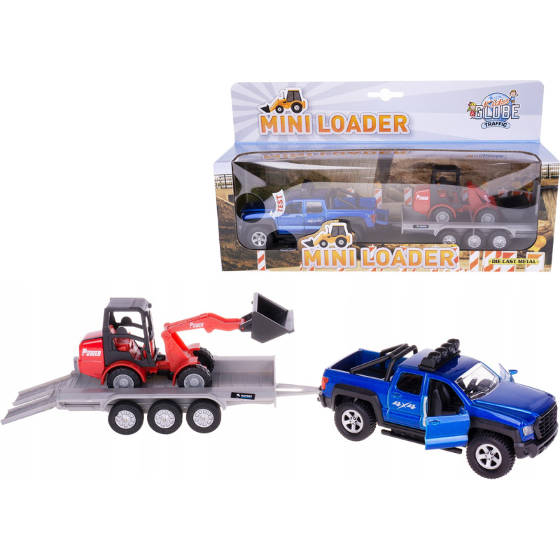 AUTO Z PRZYCZEPĄ ŚWIATŁO DŹWIĘK