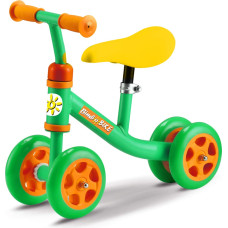 Bimbo Bike Bērnu skūteris 14,5" "4WHEELS", zaļš/ dzeltens