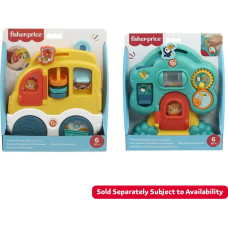 Fisher Price aktivitā&scaron;u rotaļlietas Koks vai auto ar draugiem 1gab