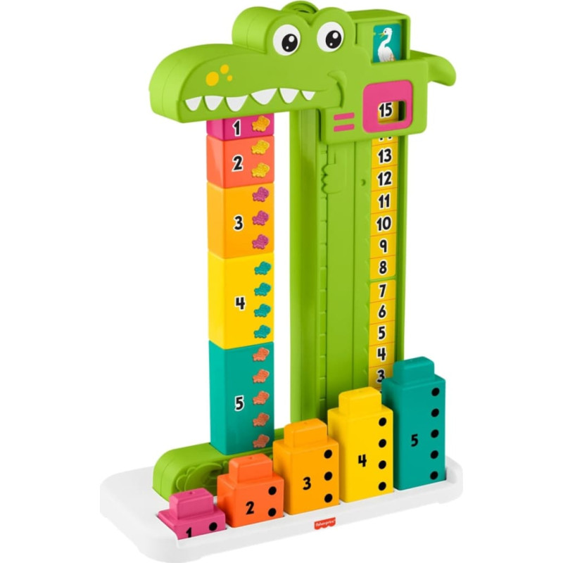 Fisher Price izglītojo&scaron;ā rotaļlieta Aligators-matemātiķis