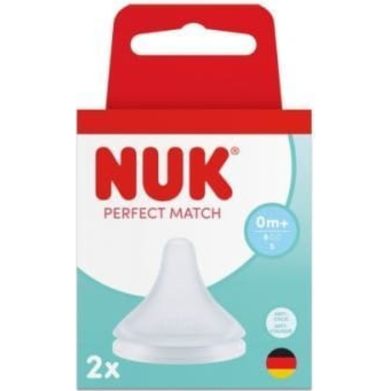 NUK 124032 Smoczek do butelki 2 szt. S silikon