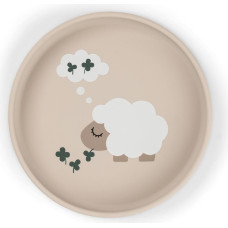 Done By Deer silikona &scaron;ķīvis ar piesūcekni Tiny farm Sand