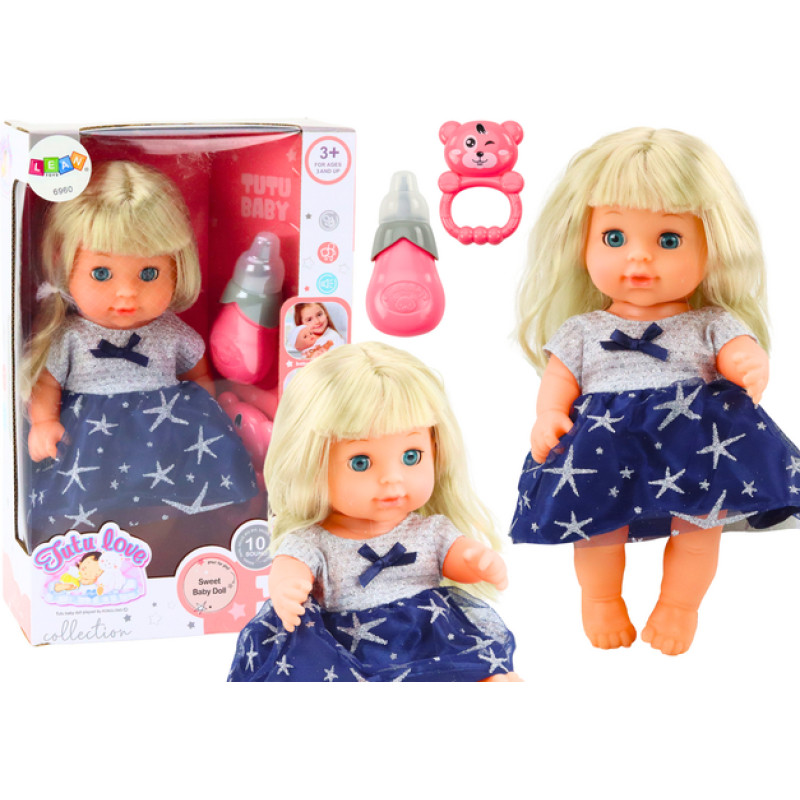 Lean- Lelle tum&scaron;i zilā kleitā 09412