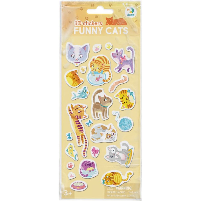 Dodo Spēle brīvā dabā 3D uzlīmes Jautrie kaķi