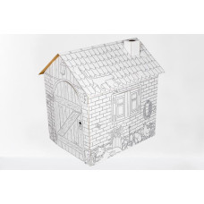Annahouse Saliekama kartona spēļu Lauku māja 87x71x88 cm