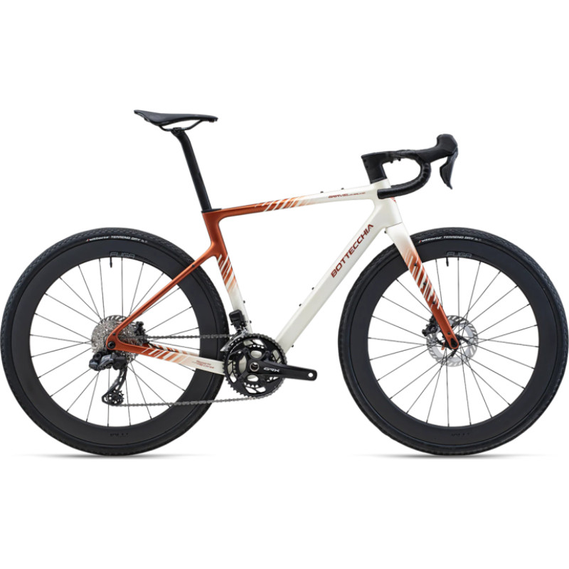 Bottecchia Grants velosipēds BOTTECCHIA Gravel Overland - Campagnolo EKAR GT 13s - 08 Biancco Marrone (L)