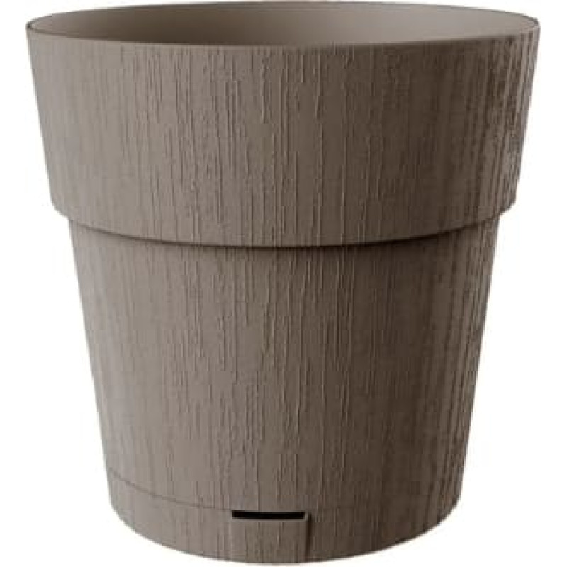 Stefanplast Puķu pods ar paliktni Ethica &Oslash;20x19cm brūns