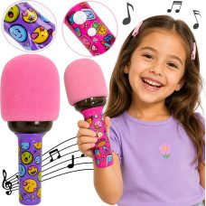 Woopie Wireless Karaoke Microphone with Speaker Pink