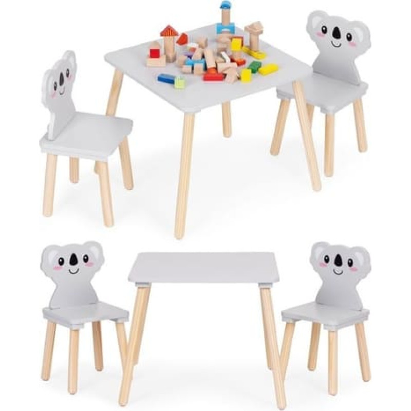 Ecotoys Galdiņ&scaron;+ 2 krēsliņi KOALA 07042
