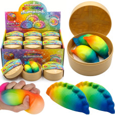 GNIOTEK SQUISHY PIEROŻEK 3 SZT TĘCZOWY