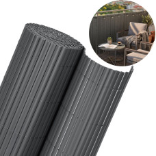 Springos PVC pārklājuma maskē&scaron;anas paklājiņ&scaron; 500x160 cm balkonam, terasei, žogam, tum&scaron;i pelēks