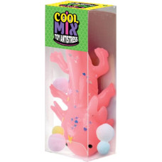 Cool Mix Anti-stresa rotaļlieta, aksolotls ar spīdumiem