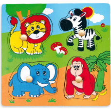 Viga Flat Puzzle - Wild Animals 59563