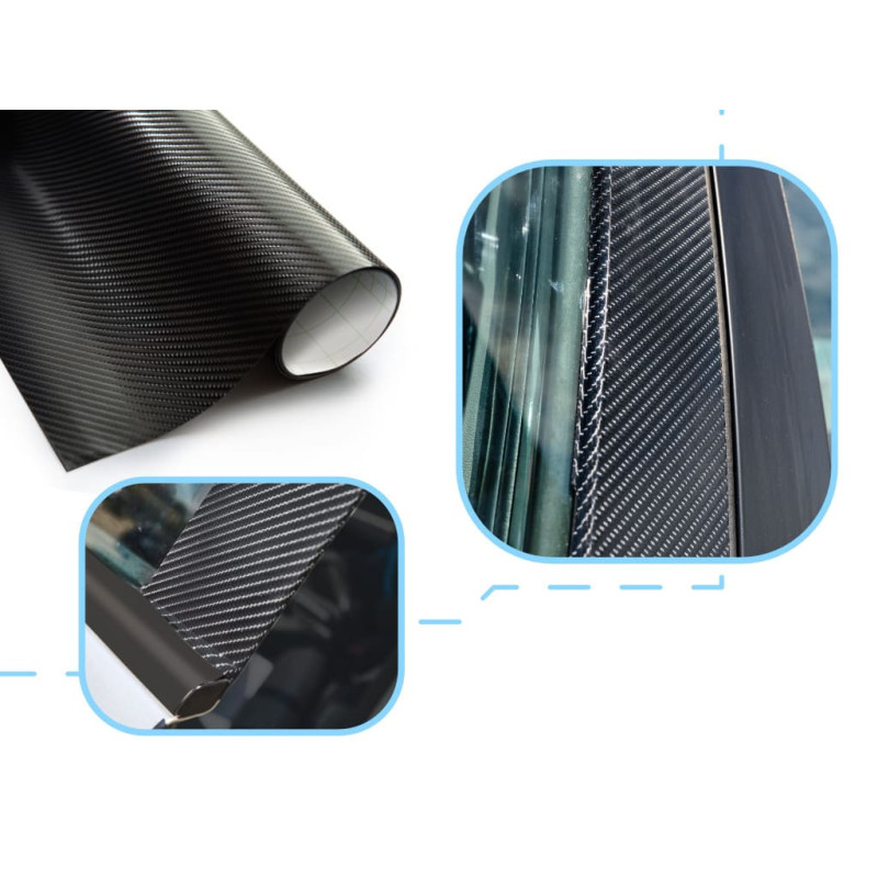 Oglekļa 4D ruļļplēve melna 1,52x30m