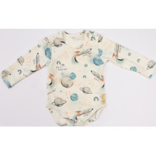 Baby In World BABY 01198 Body niemowlęce dł rękaw Kosmos Ecru 68/74