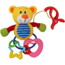 Baby Mix Plīša rotaļlieta ar klipsi BEAR BabyMix 19899