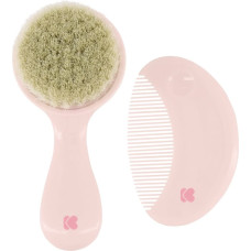 Comb and brush with natural bristles Savanna Pink