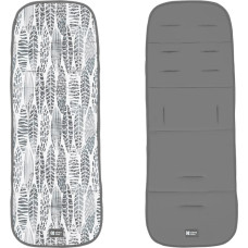 Stroller liner Leaves Grey