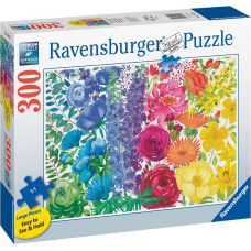 Ravensburger Puzzle Floral Rainbow 300 Pc Puzzle 17129