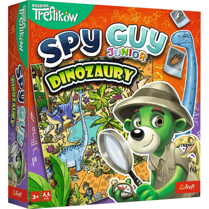 Trefl 02652 Gra Spy Guy Junior Dinozaury