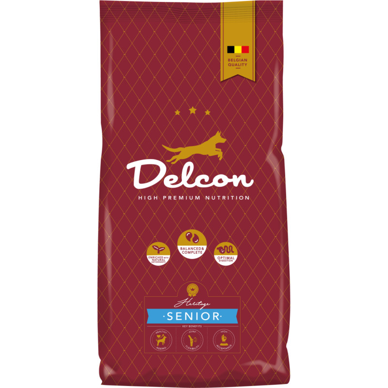 Delcon Barība suņiem senioriem SENIOR, lielu šķirņu suņiem / 3 kg