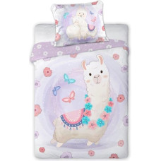 BEDDING SET PRZYTULAKI/CUDDLES 013 LAMA 100X135+40X60 COTTON.