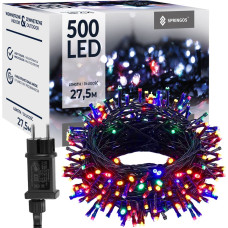 Springos Ziemassvētku eglīšu gaismas Springos CL0542 500 led daudzkrāsains 27,5 m 8 apgaismojuma funkcijas,