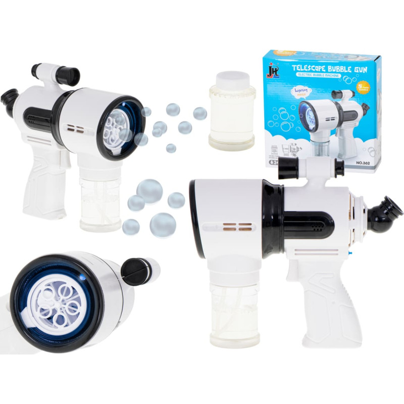 Ziepju burbuļu pistole balta